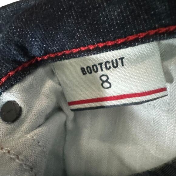 Tommy Hilfiger Dark Wash Medium Rise Boot Cut Jeans Sz 8 - Picture 3 of 8